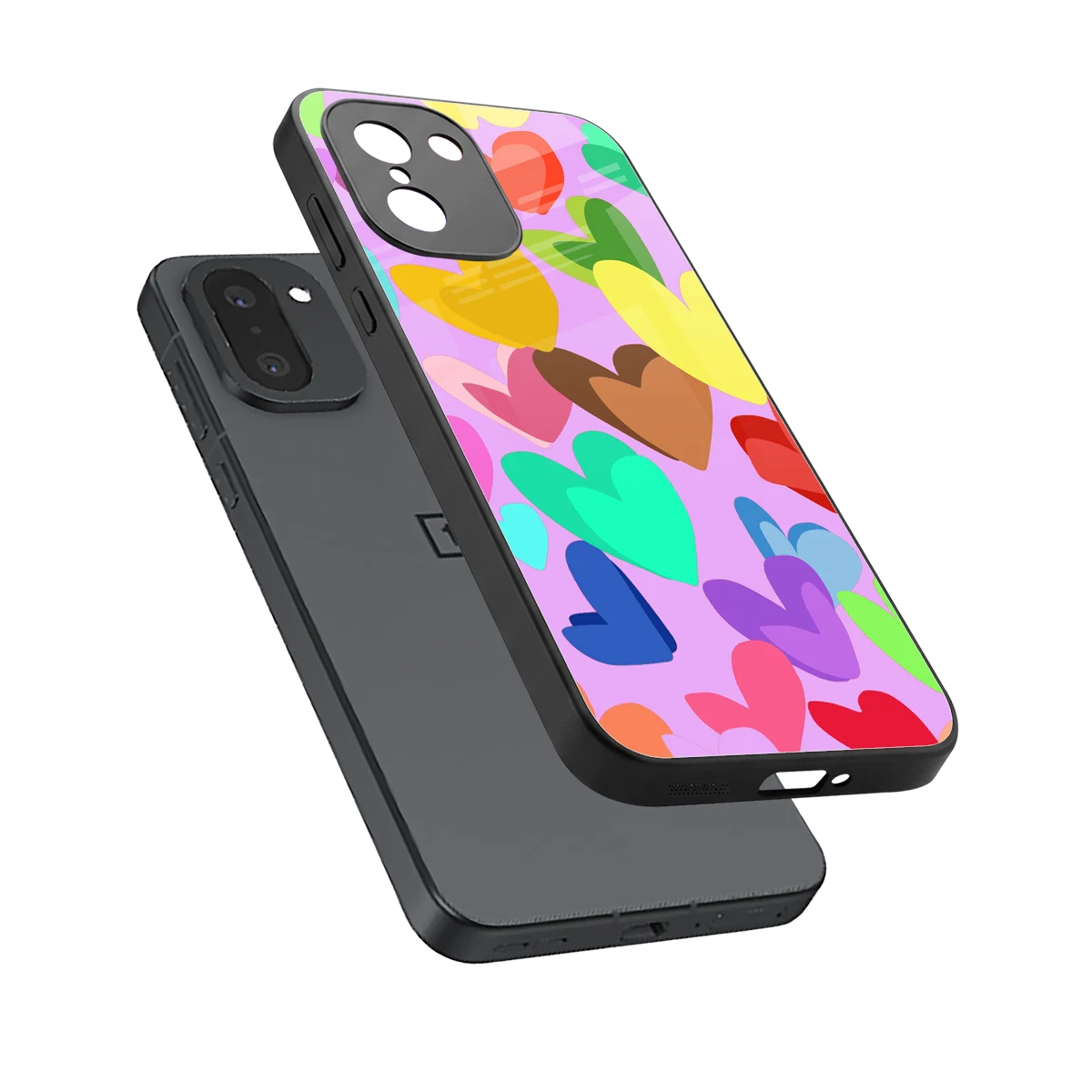 Love Spectrum sleek oneplus 15r cover with tempered glass back and TPU edges