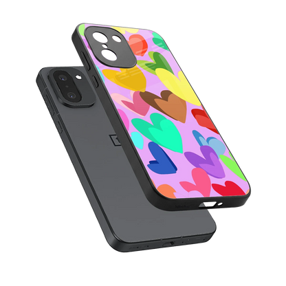 Love Spectrum sleek oneplus 15r cover with tempered glass back and TPU edges