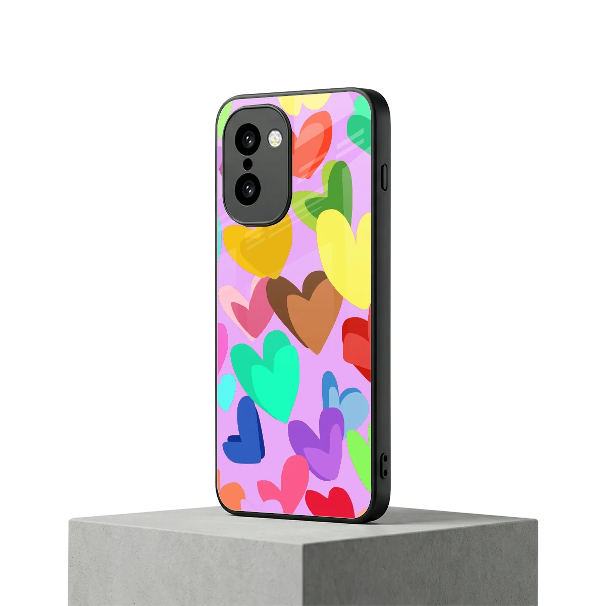 Love Spectrum oneplus 15r mobile cover | shockproof glass phone case