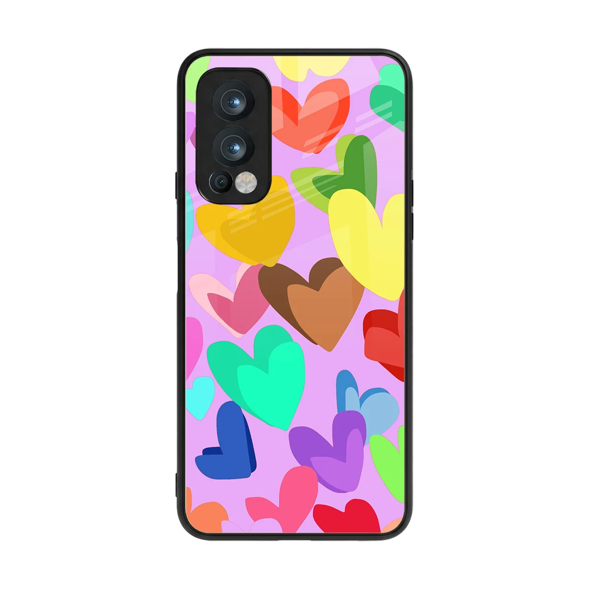 Love Spectrum back phone cover | glass case for oneplus nord 2