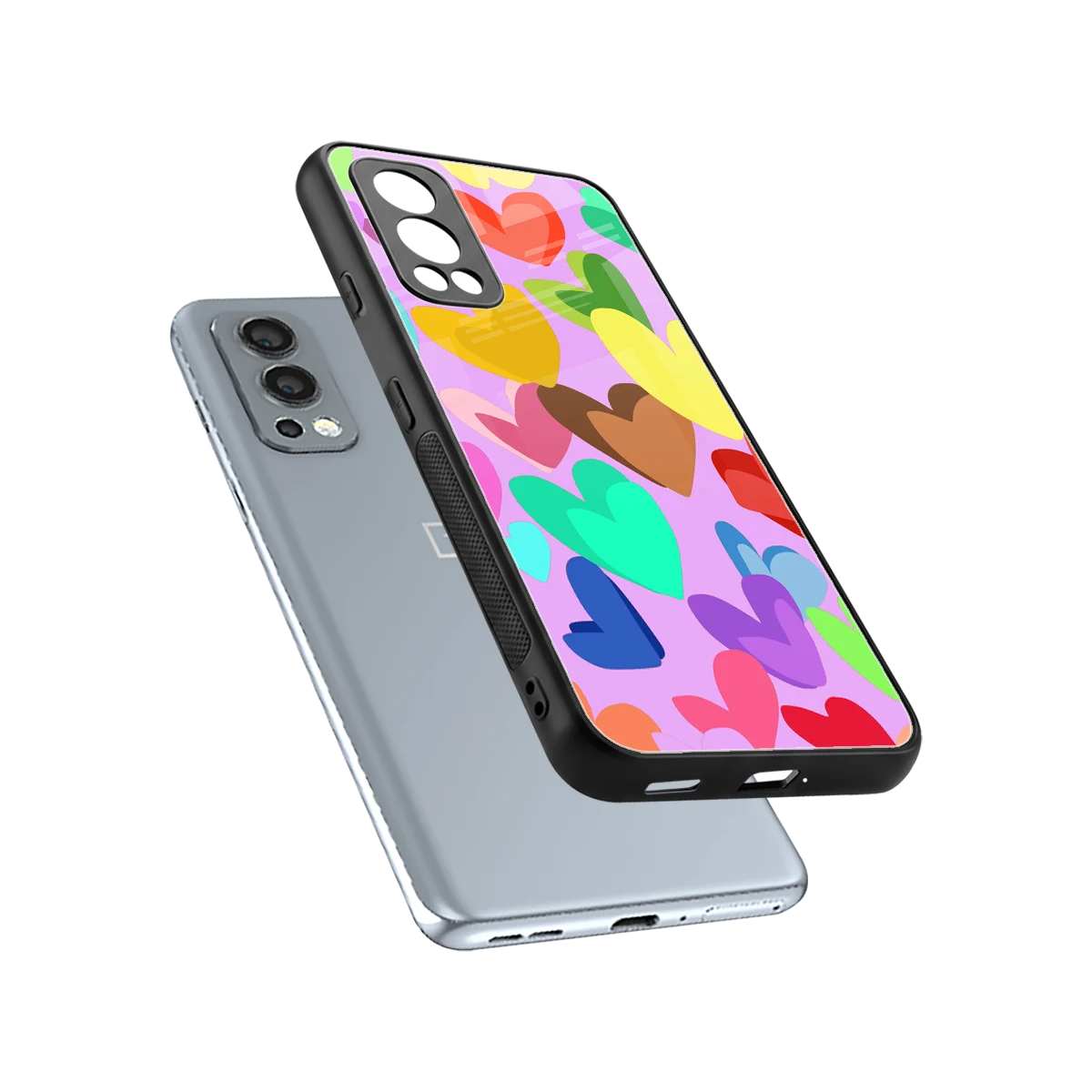 Love Spectrum sleek oneplus nord 2 cover with tempered glass back and TPU edges