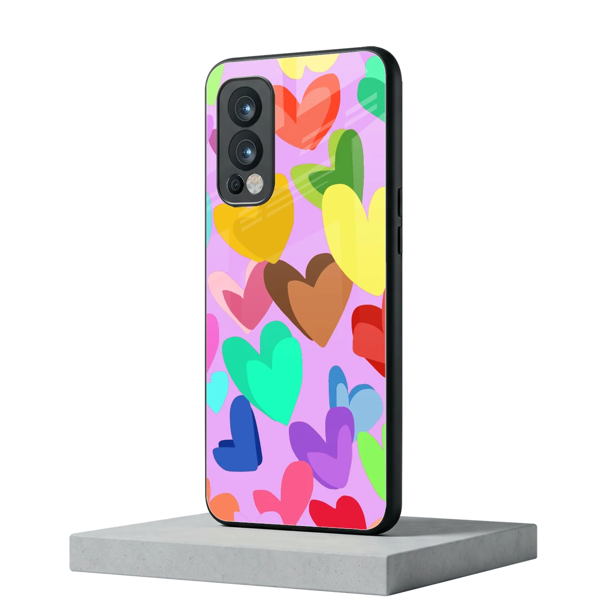 Love Spectrum oneplus nord 2 mobile cover | shockproof glass phone case