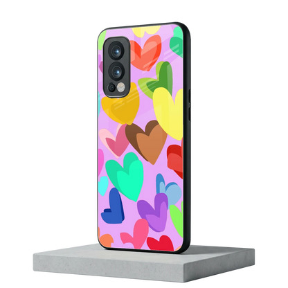 Love Spectrum oneplus nord 2 mobile cover | shockproof glass phone case