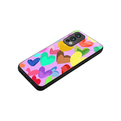 Love Spectrum stylish phone case for oneplus nord 2 | glossy glass and slim fit