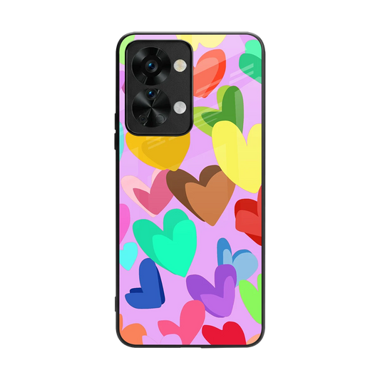 Love Spectrum back phone cover | glass case for oneplus nord 2t