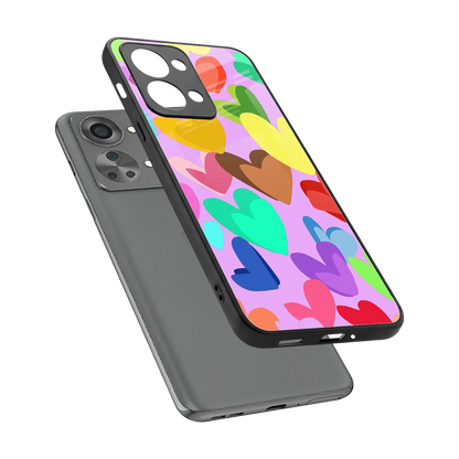 Love Spectrum sleek oneplus nord 2t cover with tempered glass back and TPU edges