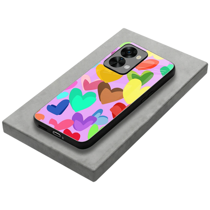 Love Spectrum stylish phone case for oneplus nord 2t | glossy glass and slim fit