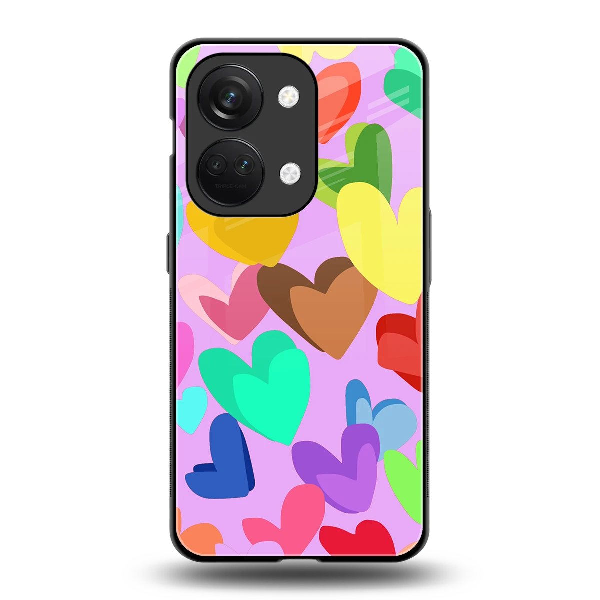 Love Spectrum back phone cover | glass case for oneplus nord 3