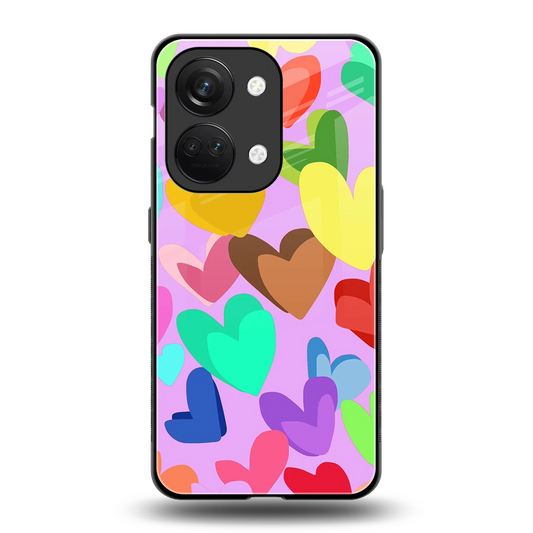 Love Spectrum back phone cover | glass case for oneplus nord 3