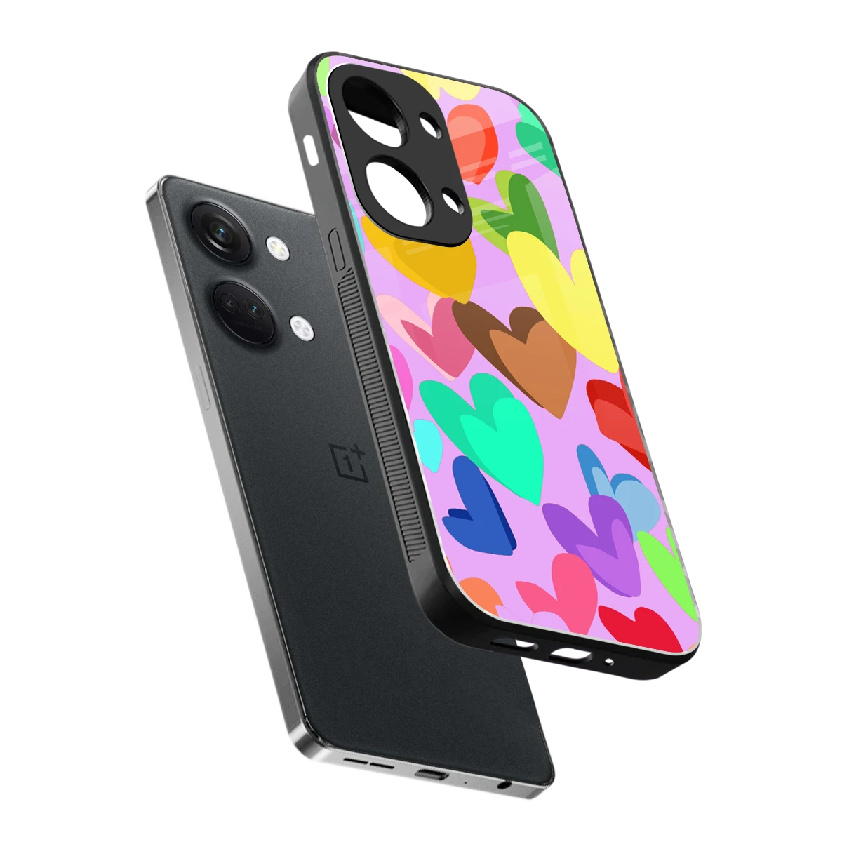 Love Spectrum sleek oneplus nord 3 cover with tempered glass back and TPU edges
