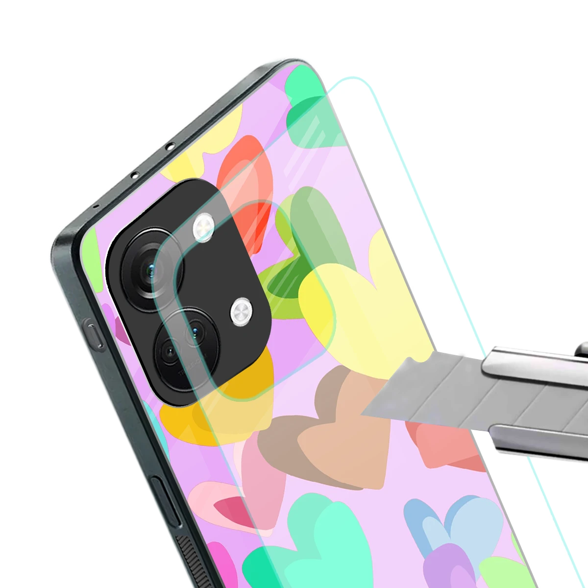 Love Spectrum stylish phone case for oneplus nord 3 | glossy glass and slim fit