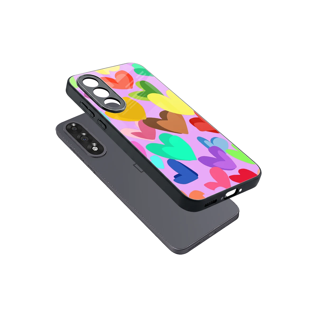 Love Spectrum sleek oneplus nord 5 cover with tempered glass back and TPU edges