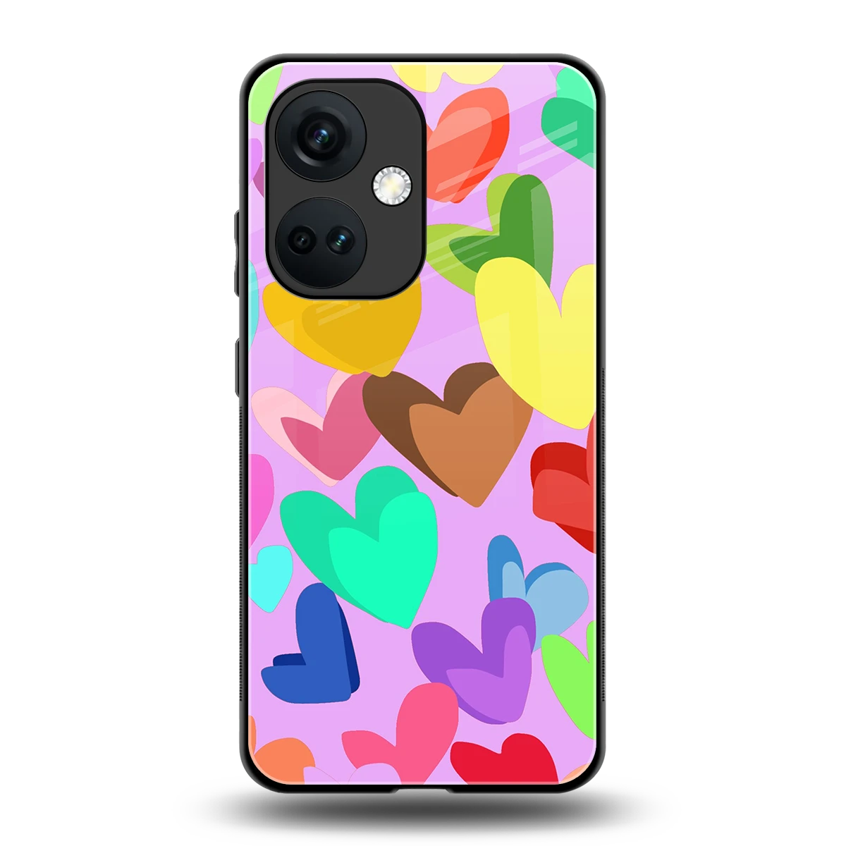 Love Spectrum back phone cover | glass case for oneplus nord ce 3