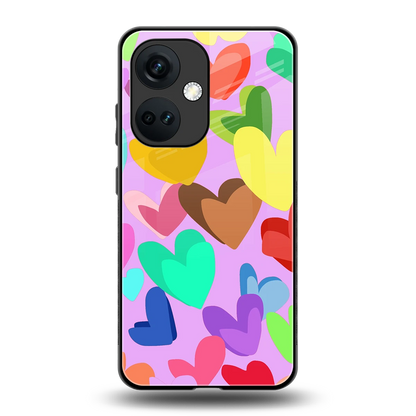 Love Spectrum back phone cover | glass case for oneplus nord ce 3