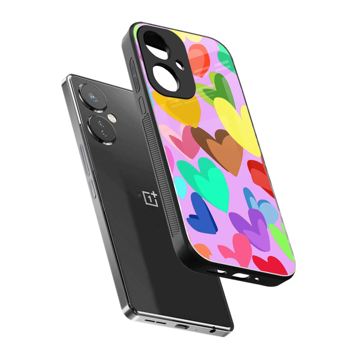 Love Spectrum sleek oneplus nord ce 3 cover with tempered glass back and TPU edges