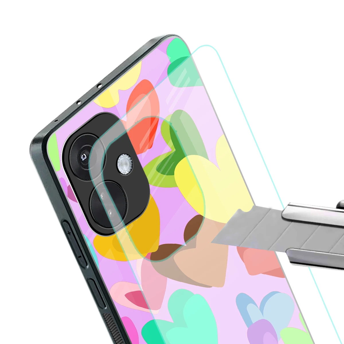 Love Spectrum stylish phone case for oneplus nord ce 3 | glossy glass and slim fit