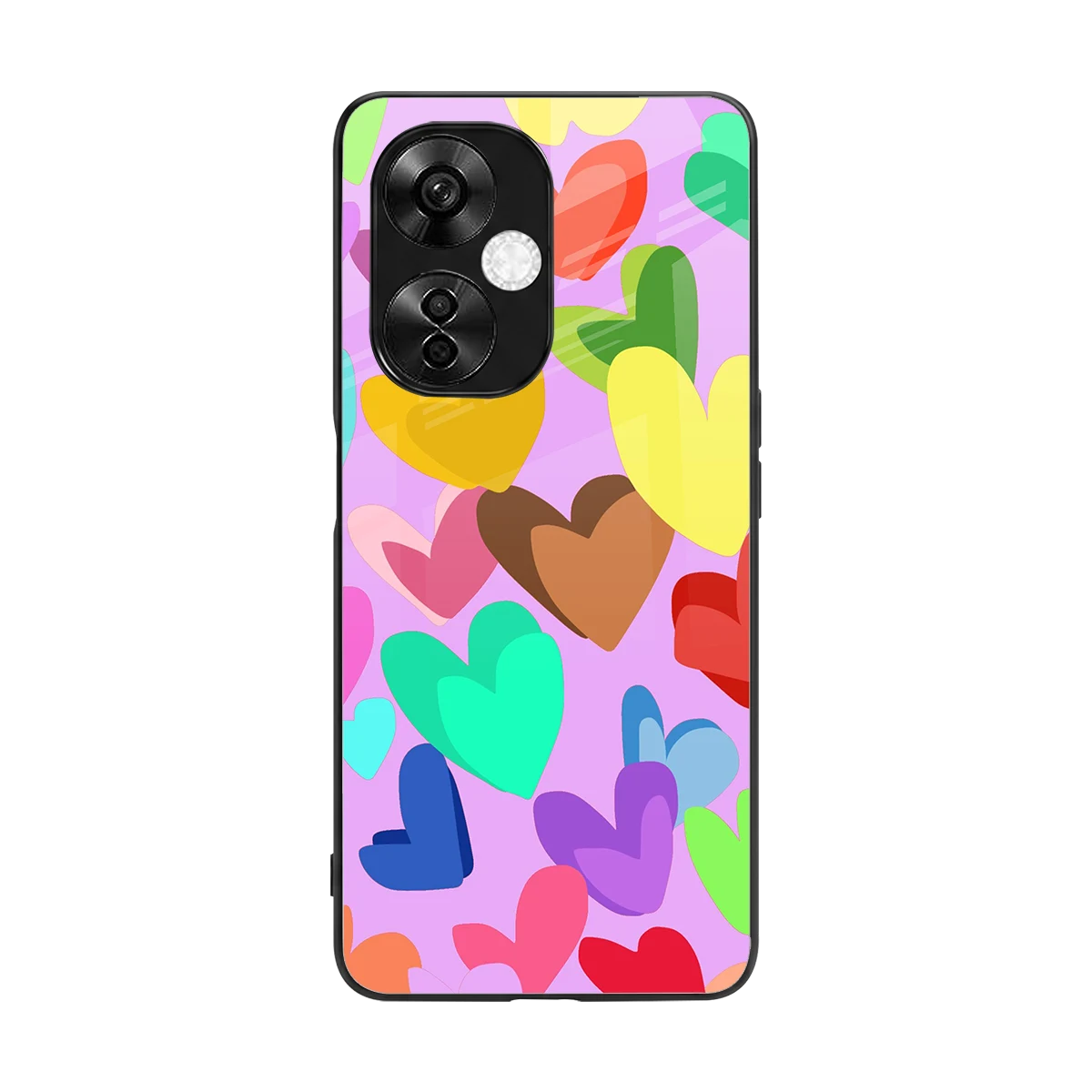 Love Spectrum back phone cover | glass case for oneplus nord ce 3 lite