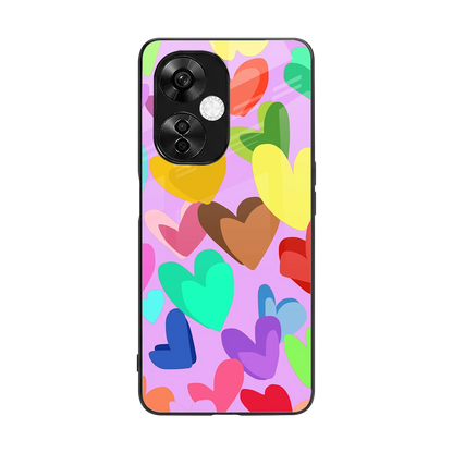 Love Spectrum back phone cover | glass case for oneplus nord ce 3 lite
