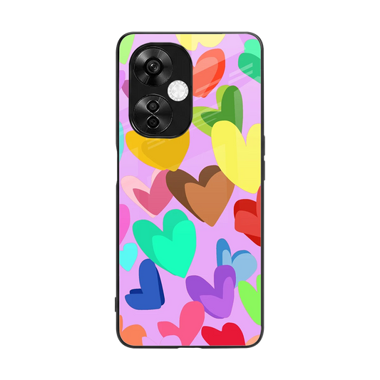 Love Spectrum back phone cover | glass case for oneplus nord ce 3 lite