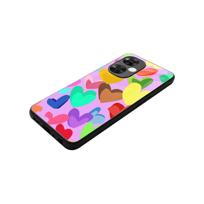 Love Spectrum stylish phone case for oneplus nord ce 3 lite | glossy glass and slim fit