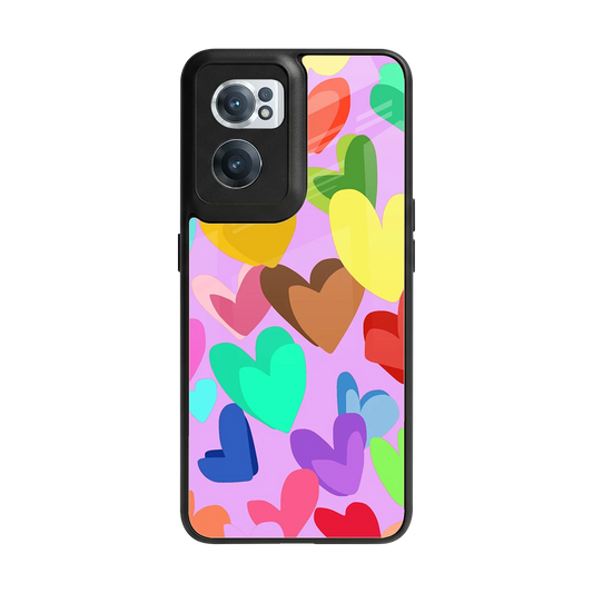 Love Spectrum back phone cover | glass case for oneplus nord ce 2