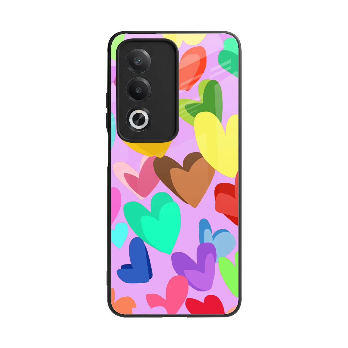 Love Spectrum back phone cover | glass case for oppo a3 pro