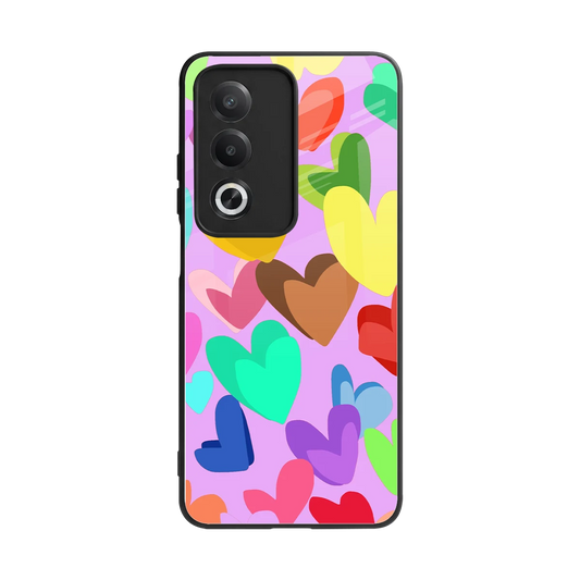 Love Spectrum back phone cover | glass case for oppo a3 pro