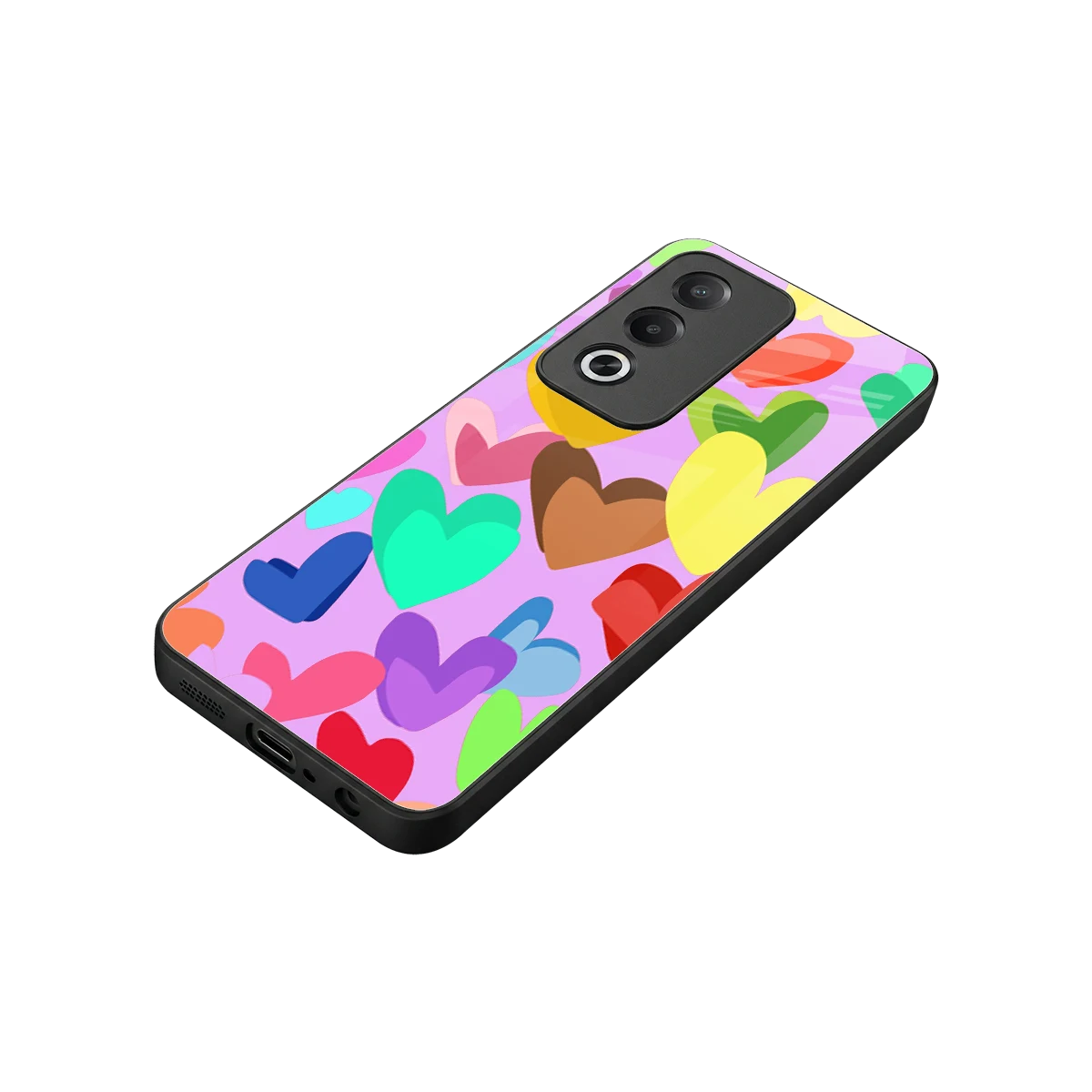 Love Spectrum stylish phone case for oppo a3 pro | glossy glass and slim fit