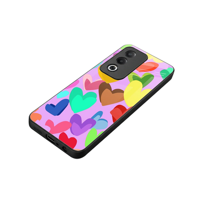 Love Spectrum stylish phone case for oppo a3 pro | glossy glass and slim fit