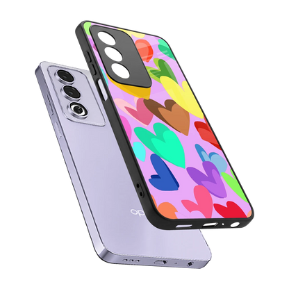 Love Spectrum sleek oppo a3 pro cover with tempered glass back and TPU edges