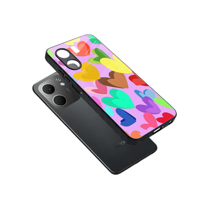 Love Spectrum sleek oppo a5x 5g cover with tempered glass back and TPU edges