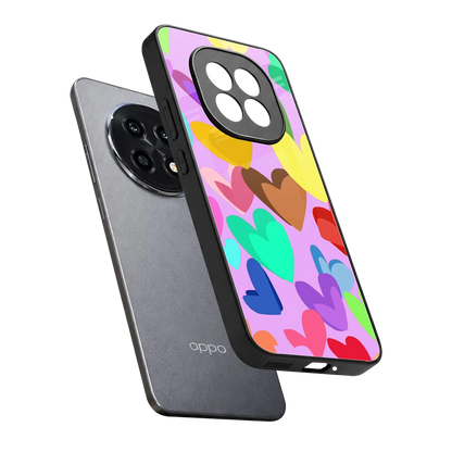 Love Spectrum sleek oppo f29 pro 5g cover with tempered glass back and TPU edges