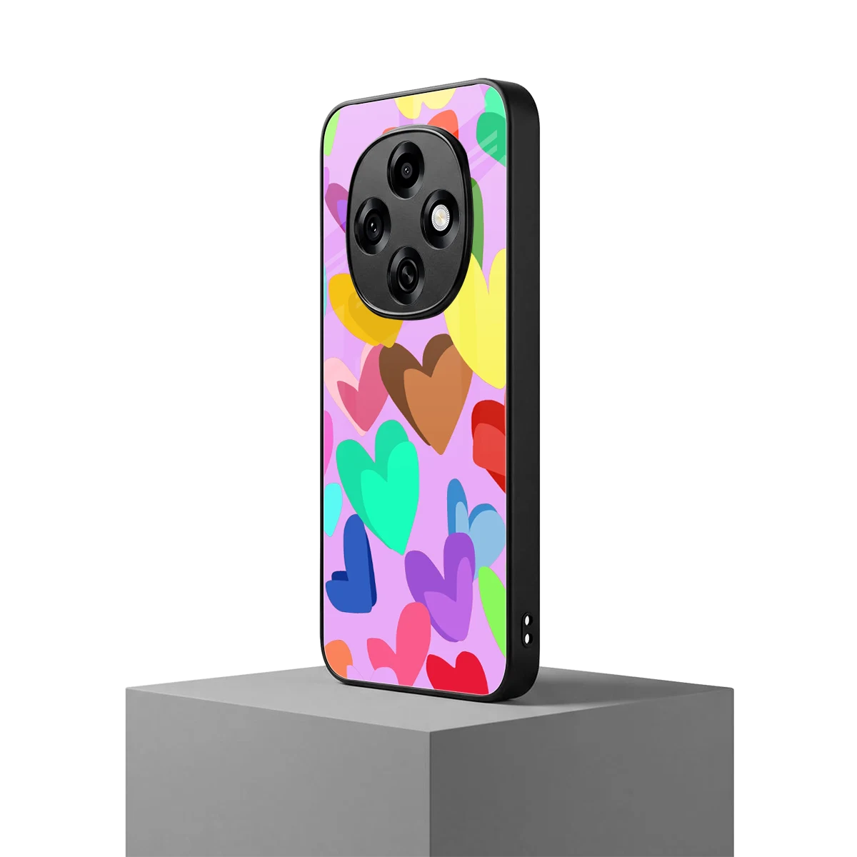 Love Spectrum oppo f31 pro 5g mobile cover | shockproof glass phone case