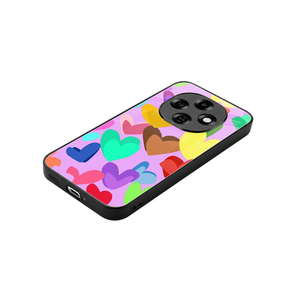 Love Spectrum stylish phone case for oppo f31 pro 5g | glossy glass and slim fit