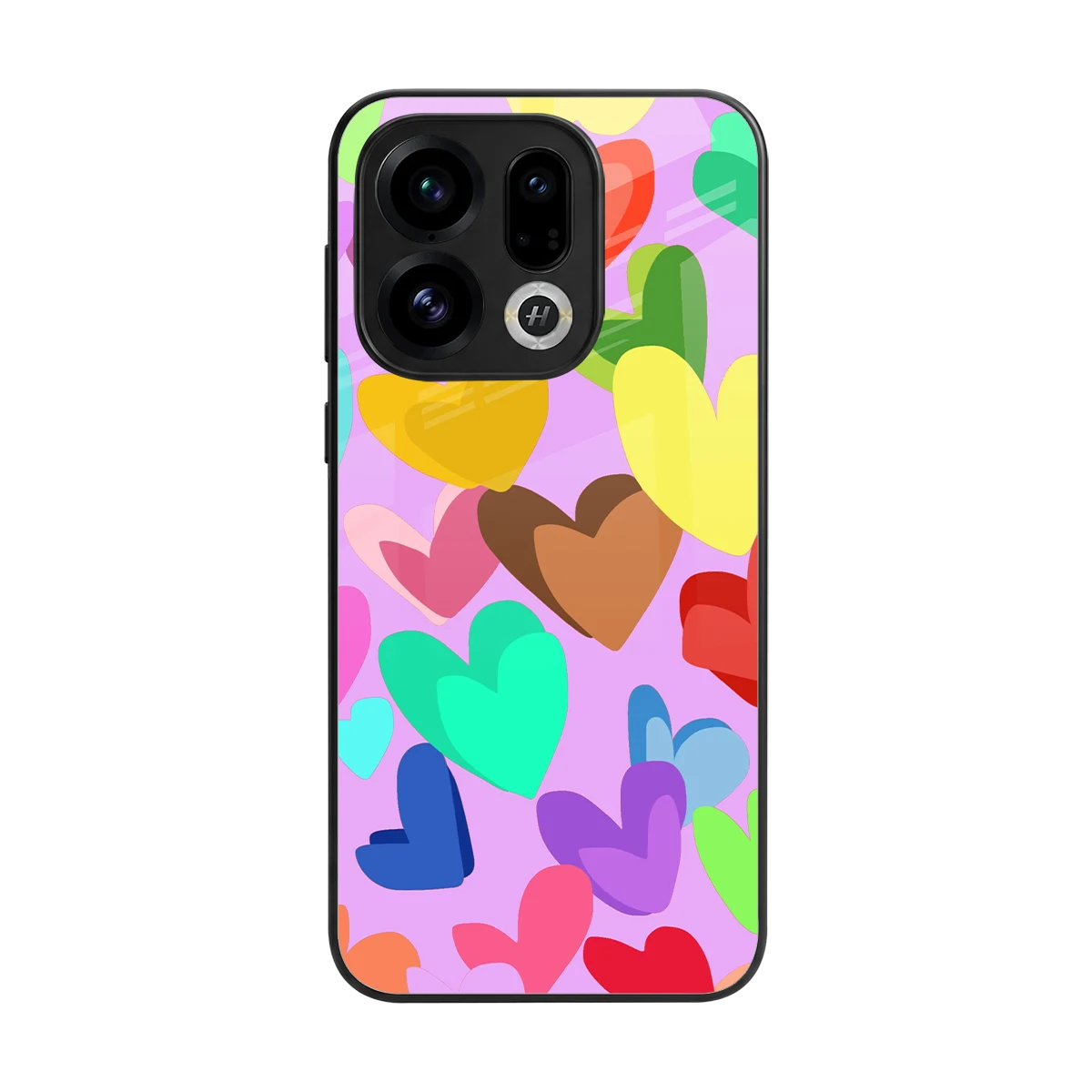 Love Spectrum back phone cover | glass case for oppo find x9
