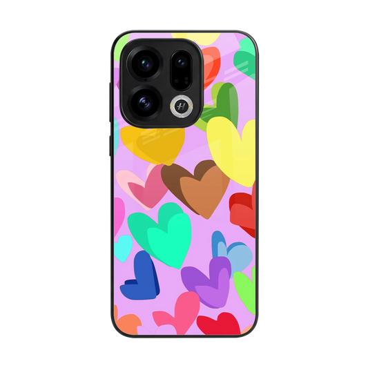 Love Spectrum back phone cover | glass case for oppo find x9