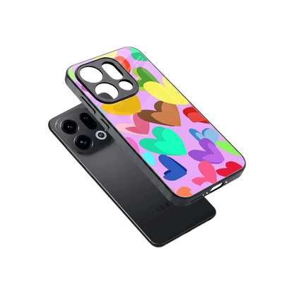 Love Spectrum sleek oppo find x9 cover with tempered glass back and TPU edges