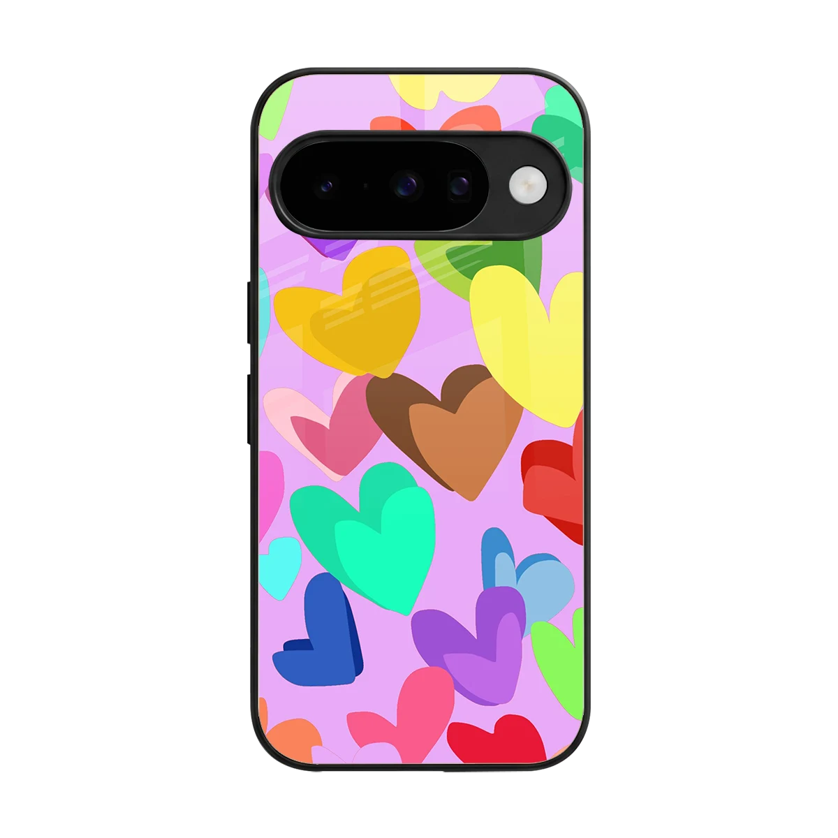 Love Spectrum back phone cover | glass case for google pixel 10