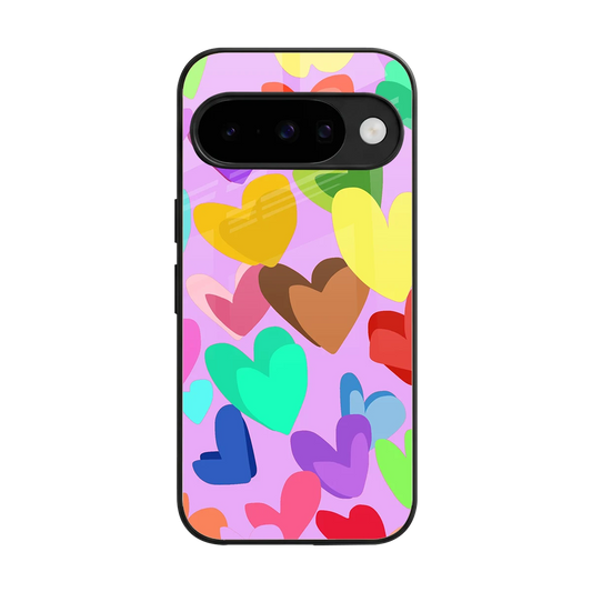 Love Spectrum back phone cover | glass case for google pixel 10