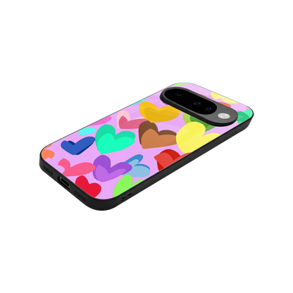 Love Spectrum stylish phone case for google pixel 10 | glossy glass and slim fit