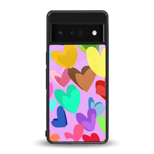 Love Spectrum back phone cover | glass case for google pixel 6 pro