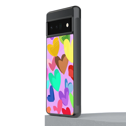 Love Spectrum stylish phone case for google pixel 6 pro | glossy glass and slim fit