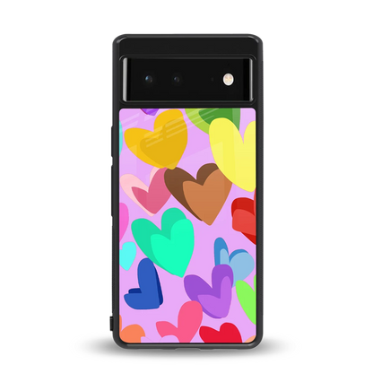 Love Spectrum back phone cover | glass case for google pixel 6a