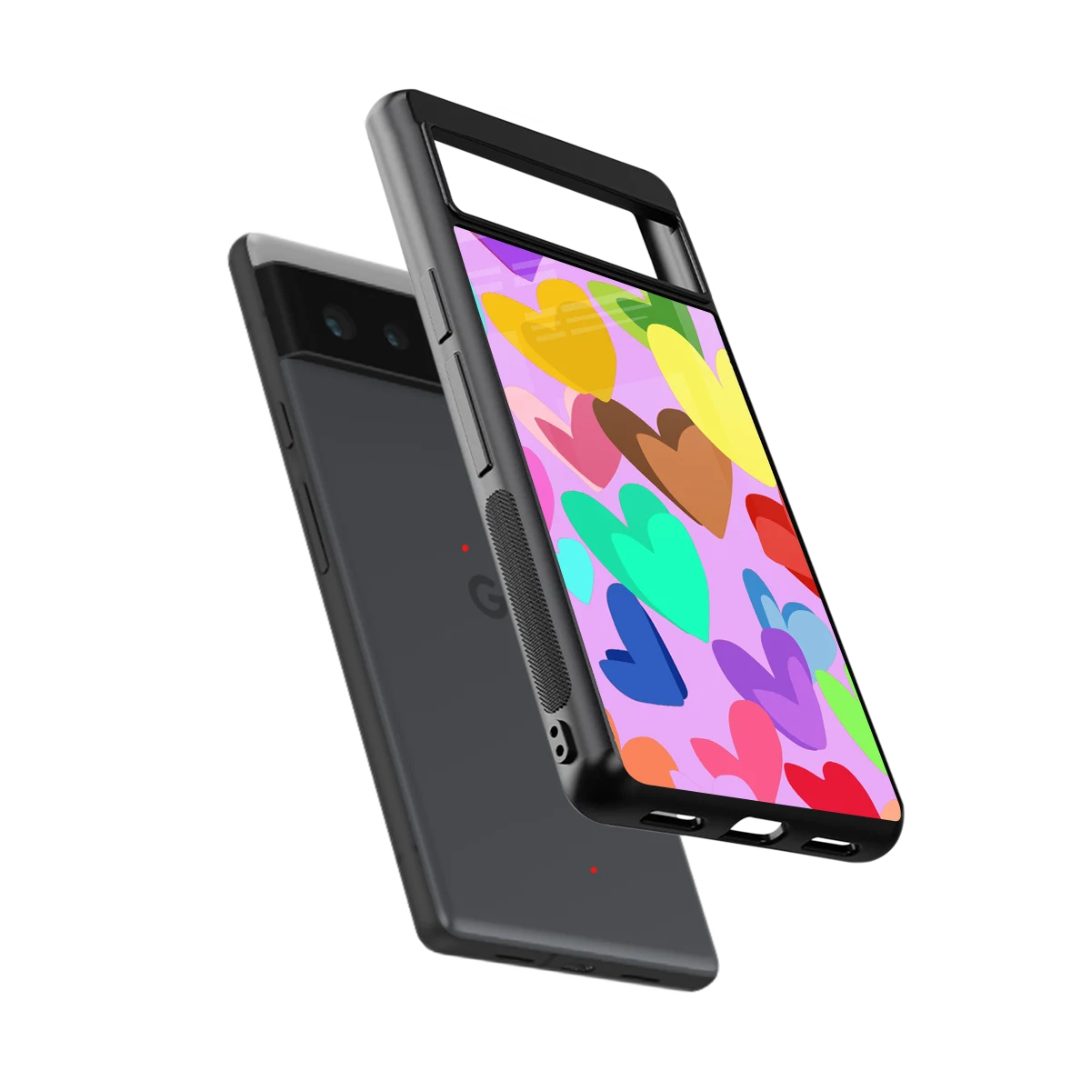 Love Spectrum sleek google pixel 6 cover with tempered glass back and TPU edges