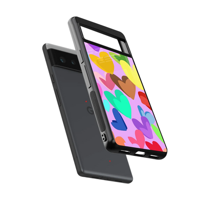 Love Spectrum sleek google pixel 6 cover with tempered glass back and TPU edges