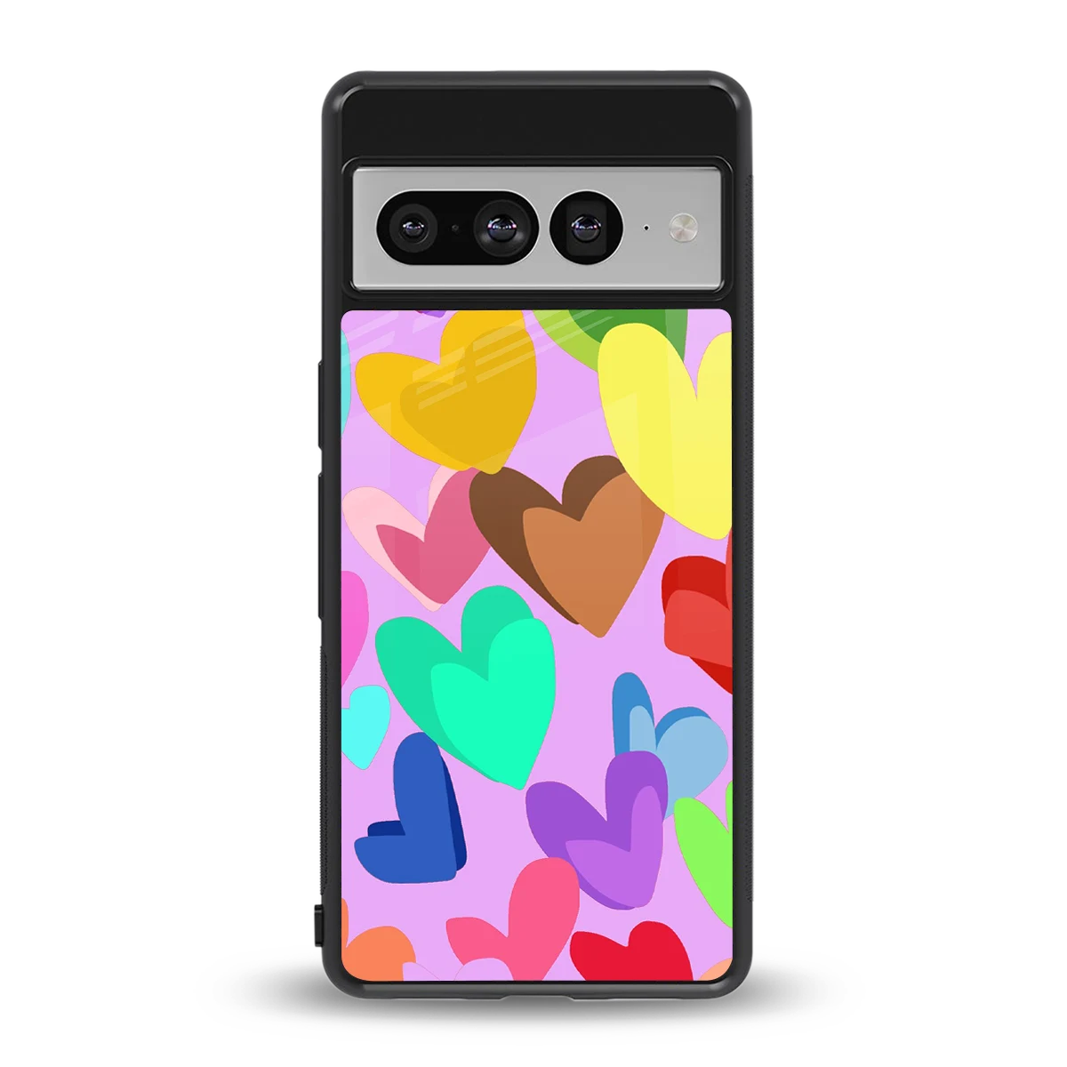 Love Spectrum back phone cover | glass case for google pixel 7 pro