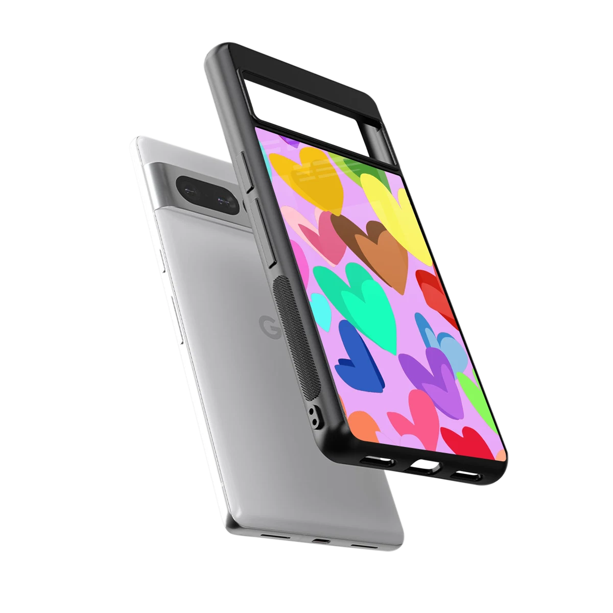 Love Spectrum sleek google pixel 7 pro cover with tempered glass back and TPU edges