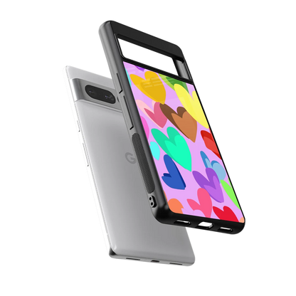Love Spectrum sleek google pixel 7 pro cover with tempered glass back and TPU edges