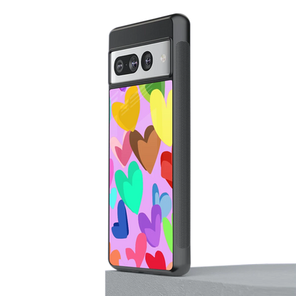 Love Spectrum stylish phone case for google pixel 7 pro | glossy glass and slim fit