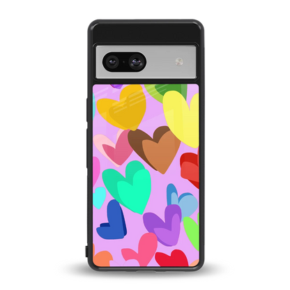 Love Spectrum back phone cover | glass case for google pixel 7a